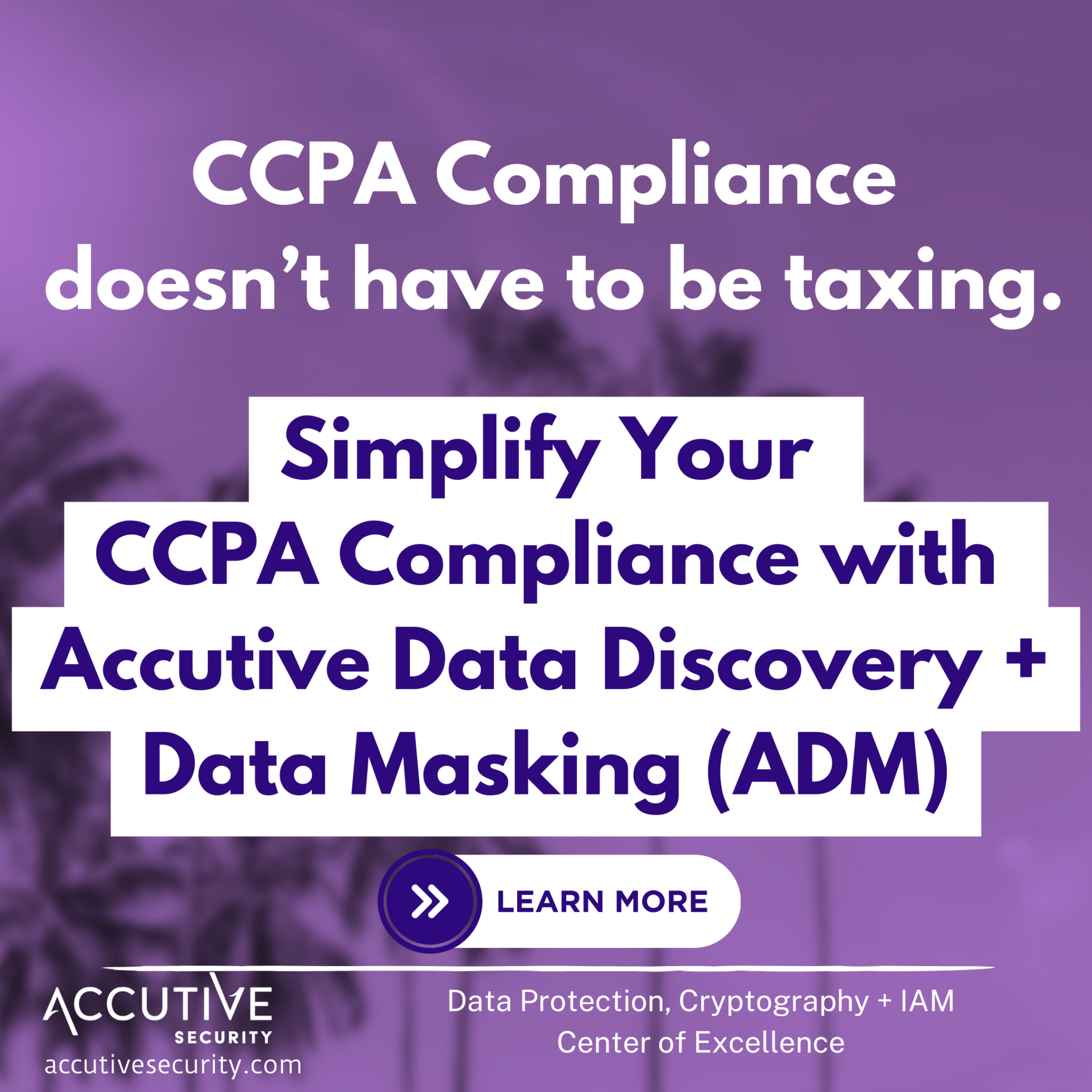California Consumer Privacy Act (CCPA) compliance with Accutive Data Discovery and Masking (ADM)