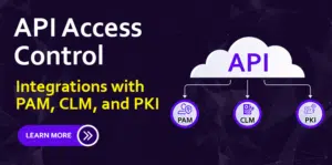 API access control with PAM, CLM, and PKI integration