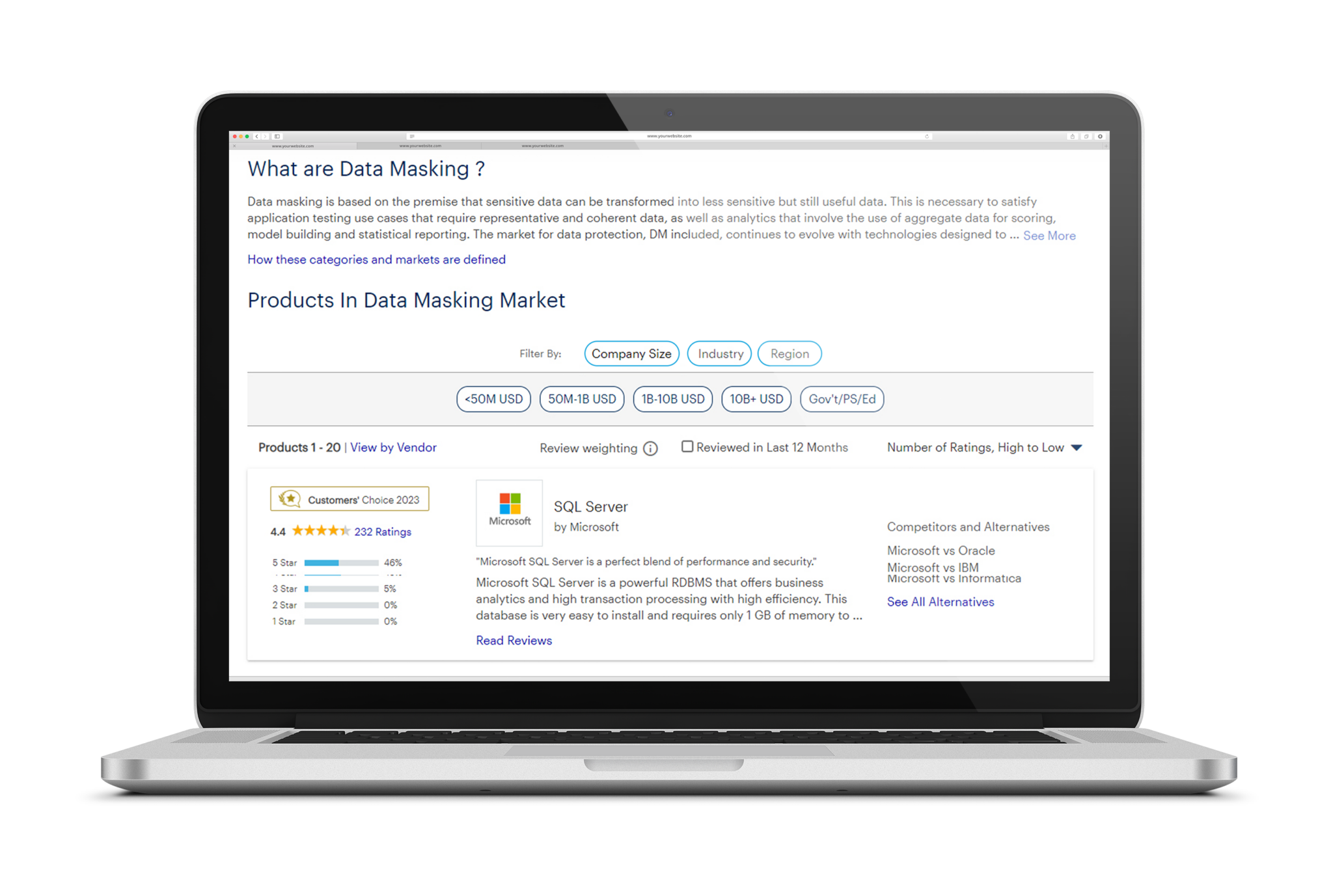 Data masking tools gartner.